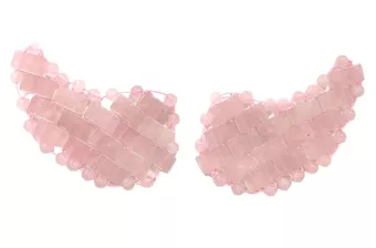 Parches para Ojos de Cuarzo Rosa de Brasil A+