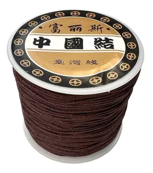 Cordón Poliéster Marrón Hilo 0.8mm 100 metros