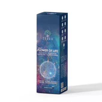TERRA Incienso Flor de la Vida sin Carbón 12grs
