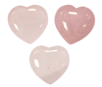 A Cuarzo Rosa Corazón 40mm x 3