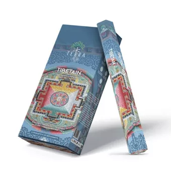 Incienso Terra Tibetan hexa sin carbón 30grs
