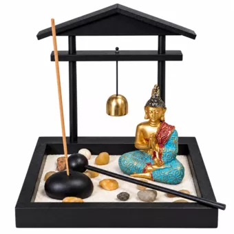 Jardín Zen con Buda y Torii 15 cm