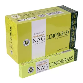 Incienso Vijayshree Golden Lemon Grass 15g