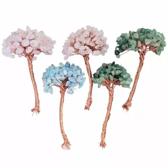 Conjunto de 5 árboles para armar en piedra natural – Base no incluida