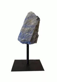 Lapislázuli A en Bruto sobre Soporte de Metal Negro 17-20 cm 500-800 g
