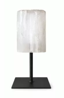 Selenita A en Bruto sobre Soporte de Metal Negro 17-20 cm 500-800 g