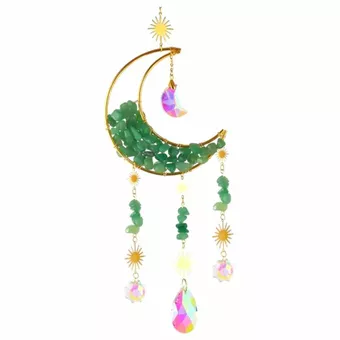 Móvil Sol y Luna de Aventurina Verde