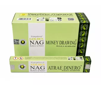 Incienso Vijayshree Golden Nag Money Drawing 15g