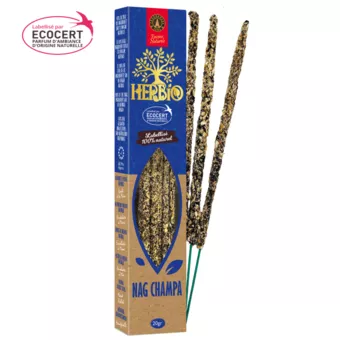 Incienso Smudge Ecocert Herbio Nag Champa 20g