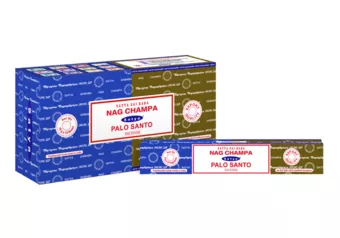 Incienso Satya Nag Champa y Palo Santo 16g