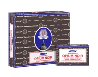Conos de reflujo de Black Opium Satya, 12 unidades