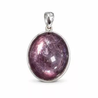 Colgante de Plata 925 Lepidolita AAA 3,08 g.
