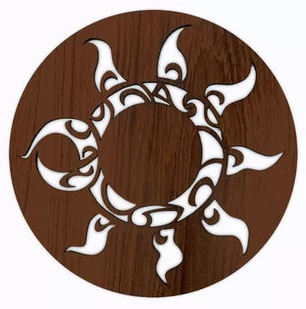 Letrero solar magnético de madera de 18 cm para HMD999
