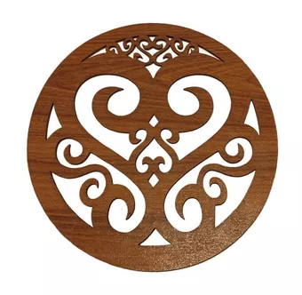 Panel magnético de madera con decoración barroca de 18 cm para HMD999