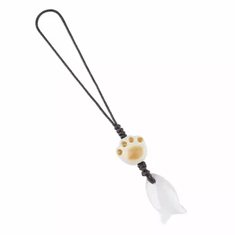 Colgantes de pez de cristal de roca para bolsos A x3