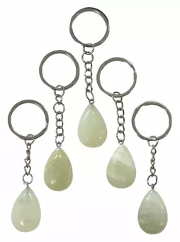 Llavero Gota de Jade Chino A 30mm x 5