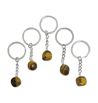 Llavero de ojo de tigre A 30 mm x5