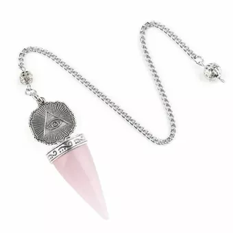 Reloj de Cuarzo Rosa A Ojo Protector Plateado
