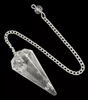 Péndulo Cristal de Roca de Brasil Cónico 6 caras