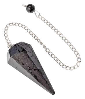 Péndulo Cónico de Hematites 6 caras