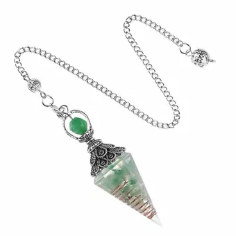 Péndulo Orgonita Aventurina Verde 6 caras