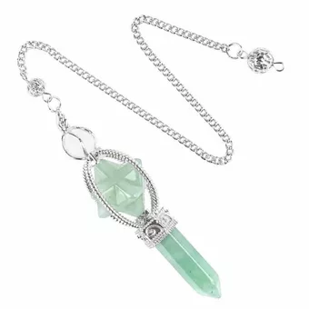 Péndulo Aventurina Verde Merkaba 6 caras