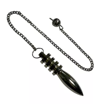 Péndulo de Isis de metal negro de 4,7 cm