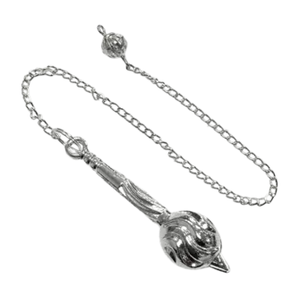 Péndulo Mermet esfera diseño latón plata & metal