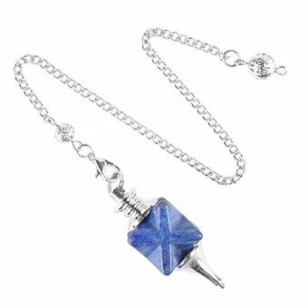 Péndulo de adivinación Merkaba Lapislázuli