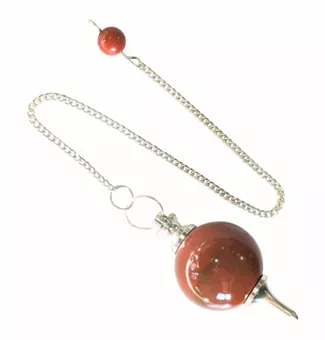 Péndulo esfera Jaspe Rojo 4cm