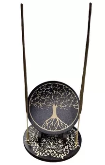 Porta incienso árbol de la vida plato 10cm