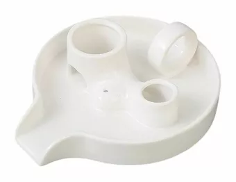 Porta incienso de cerámica blanca para Palo Santo y Salvia Blanca 18,50 cm