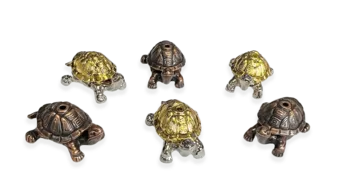 Porta Incienso De Metal Tortuga X6
