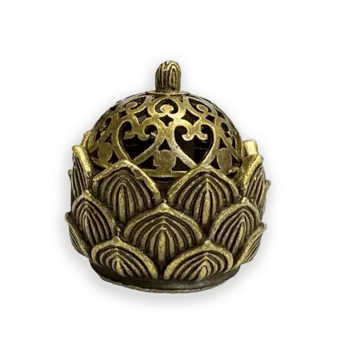 Porta Incienso Metal Bola Loto 4 cm