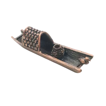 Porta Incienso Metal Barco Cobre 9.5 cm