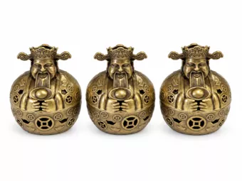 Quemador de incienso Dios de la riqueza 4 cm – Lote de 3