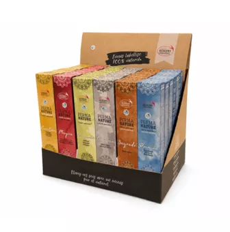 Expositor de Incienso Perma-Nature Ecocert Fair Trade 42 uds
