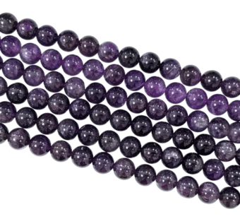 Hilo de Perlas Redondas Amatista A 10 mm