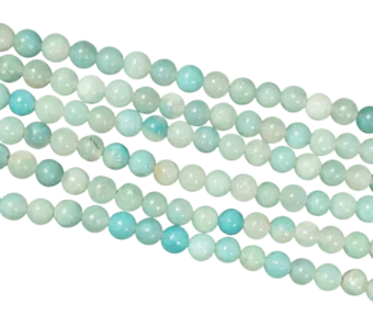 Hilo de Perlas Redondas de Amazonita Brasil A 4mm