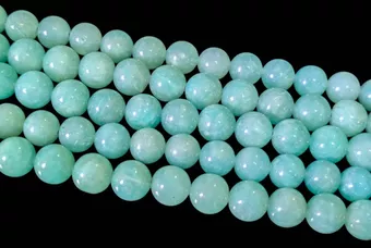 Hilo de Perlas Redondas de Amazonita Estados Unidos AA+ 7.5-8.5mm