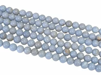Perlas de Angelite de 6mm A en hilo de 40cm