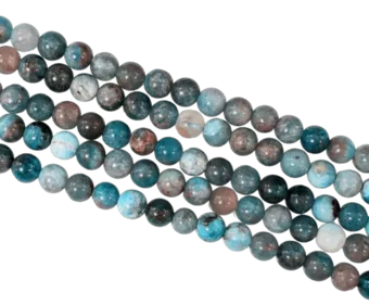 Cuentas de apatita azul de 5,5-6 mm en hilo de 40 cm