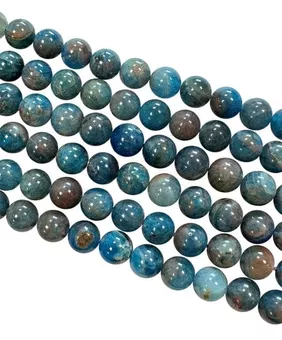 Cuentas de Apatita azul de 8 mm en hilo de 40 cm