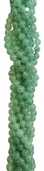 Hilo de Perlas Redondas de Aventurina Verde A 8mm
