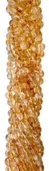 Hilo de Perlas Redondas de Citrino Calentado AA 10mm
