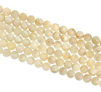 Hilo de Perlas Redondas de Citrino Natural AB 10mm