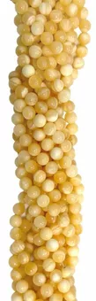 Perlas de Calcita Naranja de 6mm en hilo de 40cm