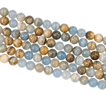 Calcita Azul Mix AA 7-8mm en hilo 40cm