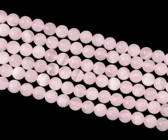 Calcita Rosa AA 6mm en hilo 40cm