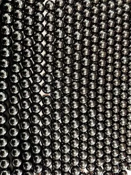 Hilo de Perlas Redondas de Hematita A 4 mm